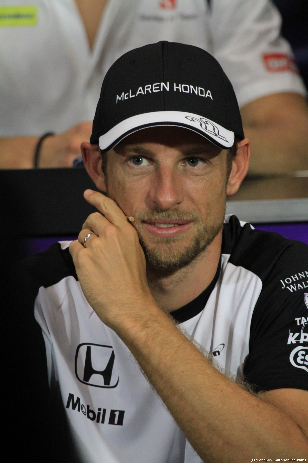 GP MONACO, 20.05.2015- Official Wednesday Fia Press Conference, Jenson Button (GBR) McLaren Honda MP4-30