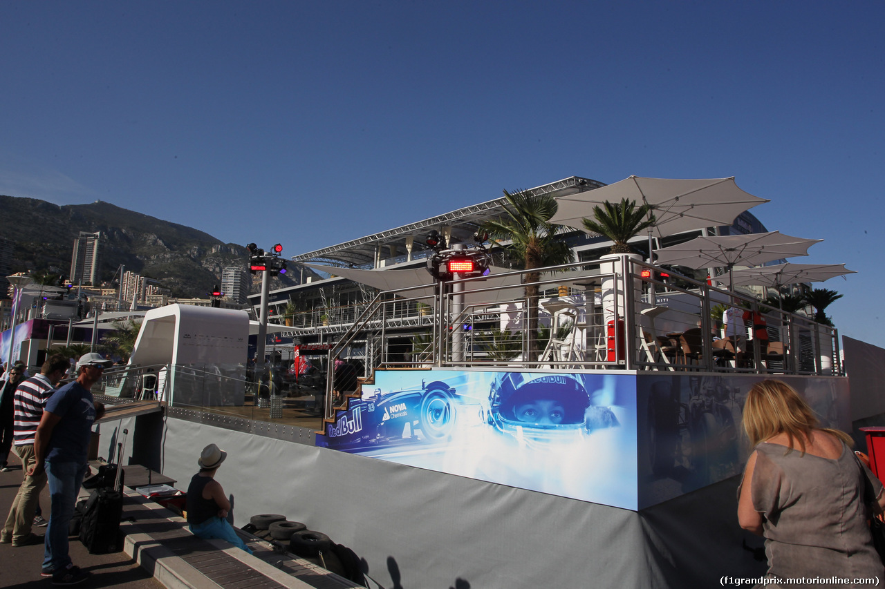 GP MONACO, 20.05.2015- The Redbull Energy Station Hospitality