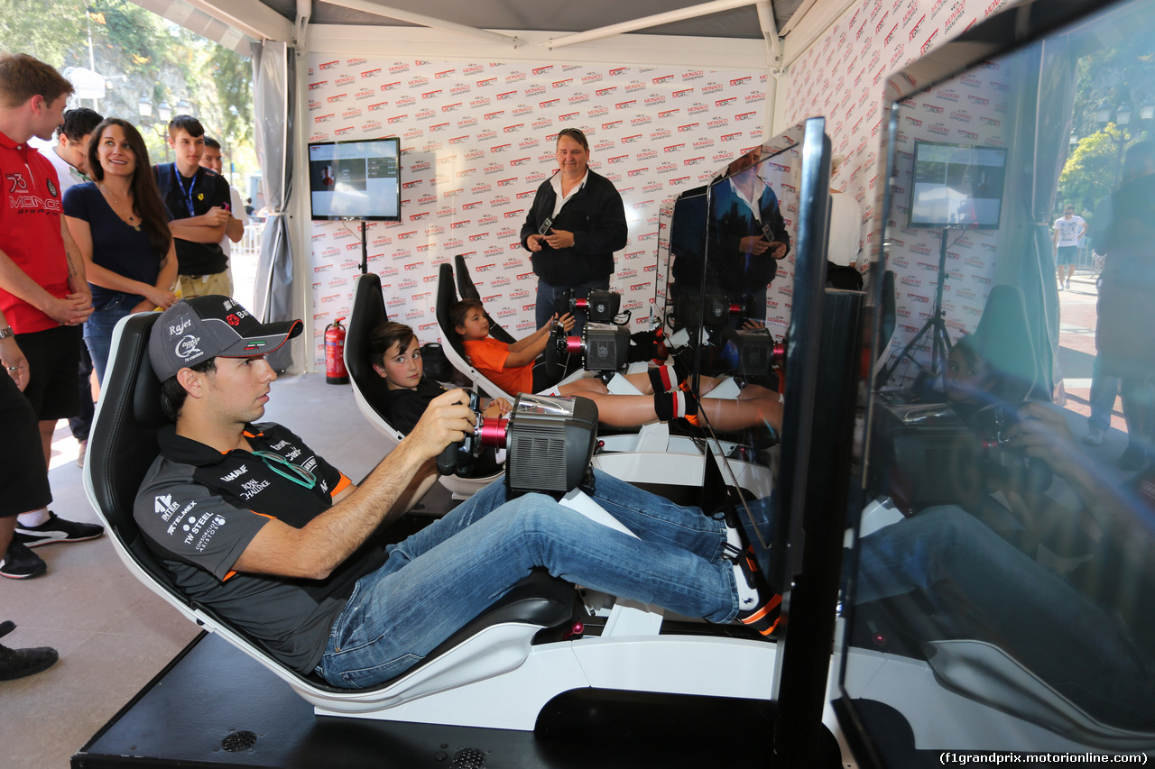 GP MONACO, 20.05.2015- Sergio Perez (MEX) Sahara Force India F1 Team VJM08