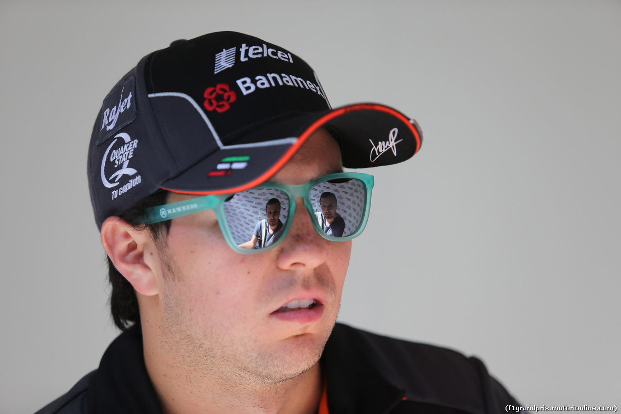 GP MONACO, 20.05.2015- Sergio Perez (MEX) Sahara Force India F1 Team VJM08
