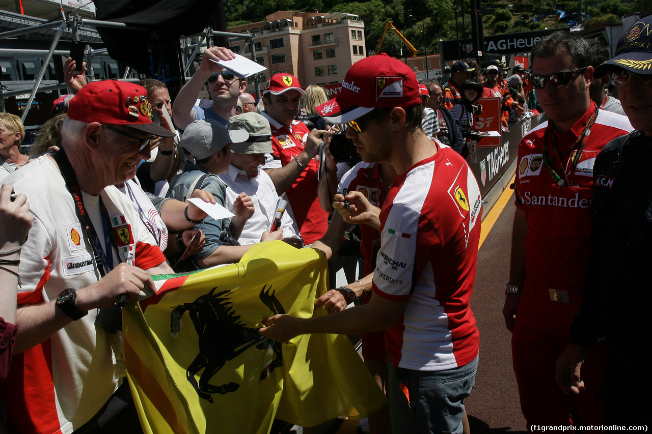 GP MONACO, 22.05.2015-  Sebastian Vettel (GER) Ferrari SF15-T