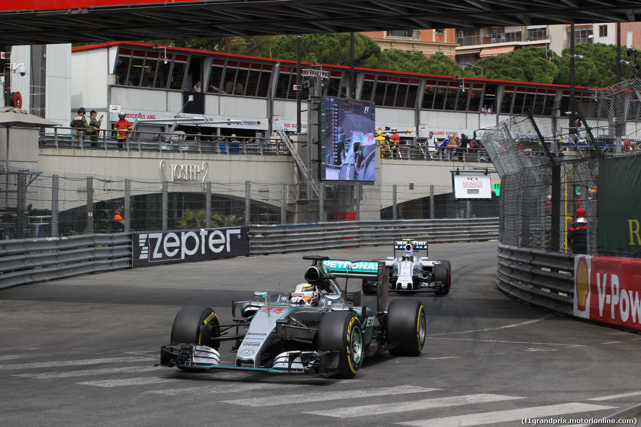 GP MONACO, 23.05.2015- Prove Libere 3, Lewis Hamilton (GBR) Mercedes AMG F1 W06
