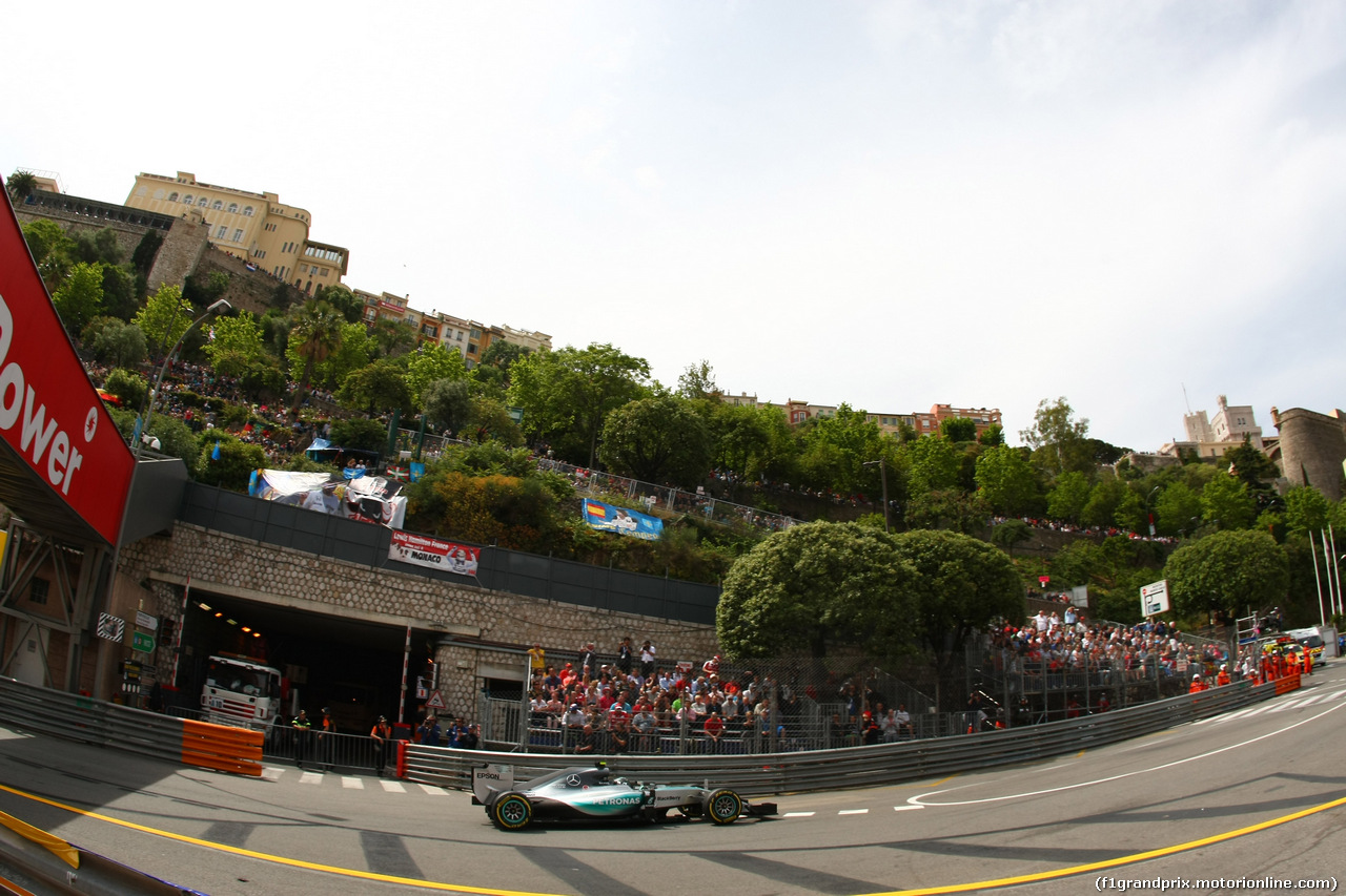 GP MONACO, 23.05.2015- Prove Libere 3, Nico Rosberg (GER) Mercedes AMG F1 W06