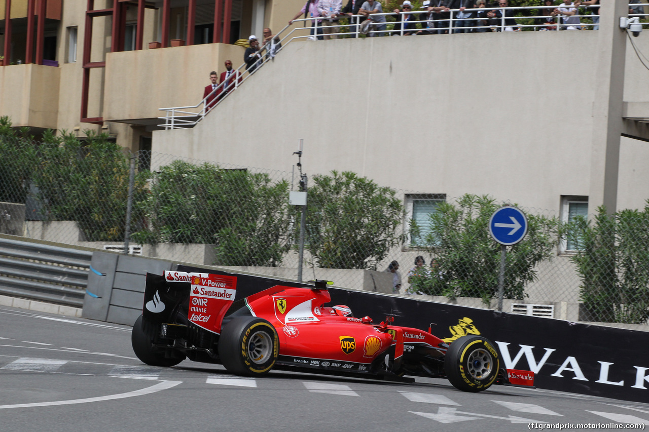 GP MONACO, 23.05.2015- Prove Libere 3, Kimi Raikkonen (FIN) Ferrari SF15-T