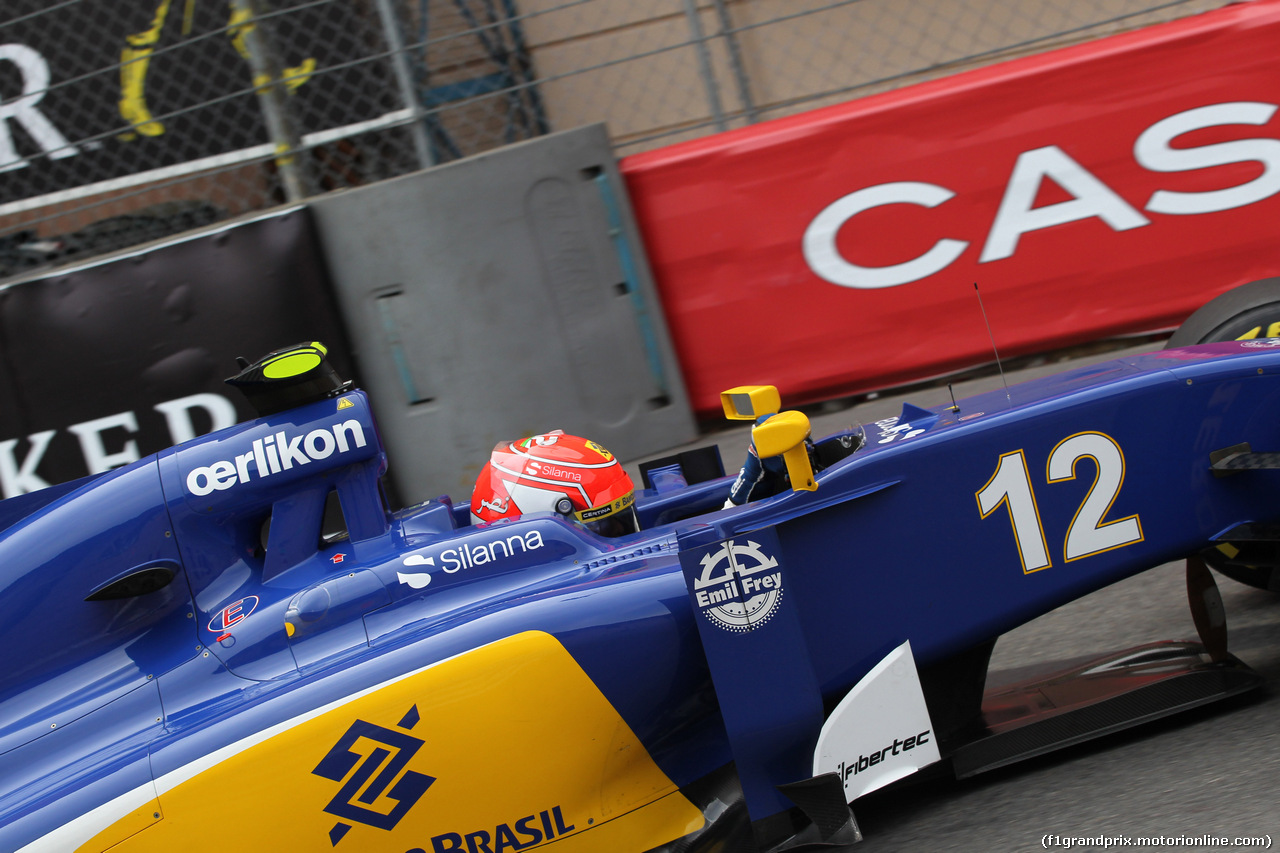 GP MONACO, 23.05.2015- Prove Libere 3, Felipe Nasr (BRA) Sauber C34