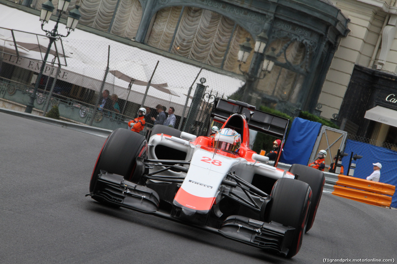 GP MONACO, 23.05.2015- Prove Libere 3, William Stevens (GBR) Manor Marussia F1 Team