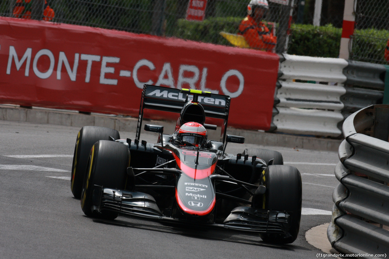 GP MONACO, 23.05.2015- Prove Libere 3, Jenson Button (GBR) McLaren Honda MP4-30