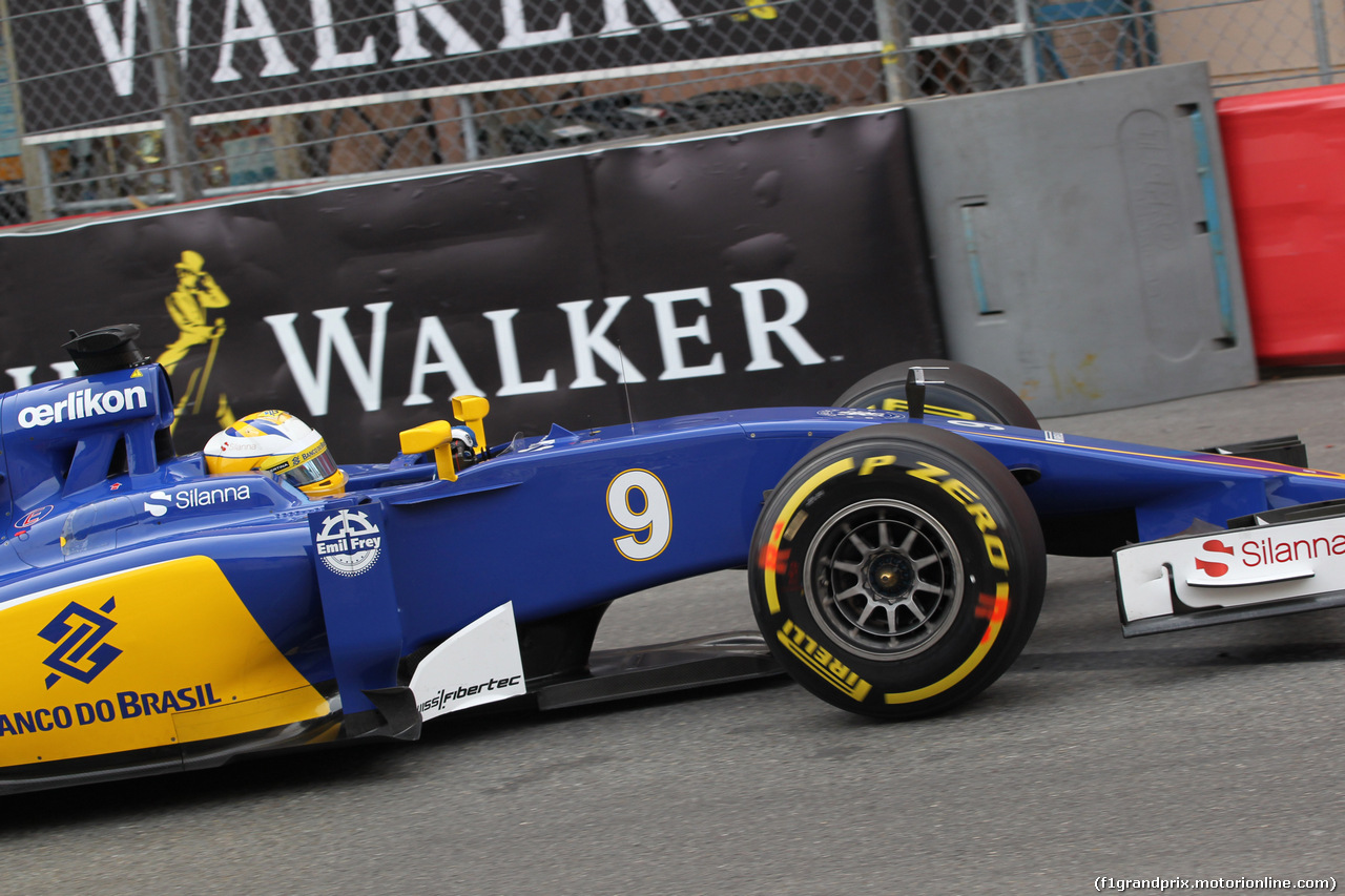 GP MONACO, 23.05.2015- Prove Libere 3, Marcus Ericsson (SUE) Sauber C34