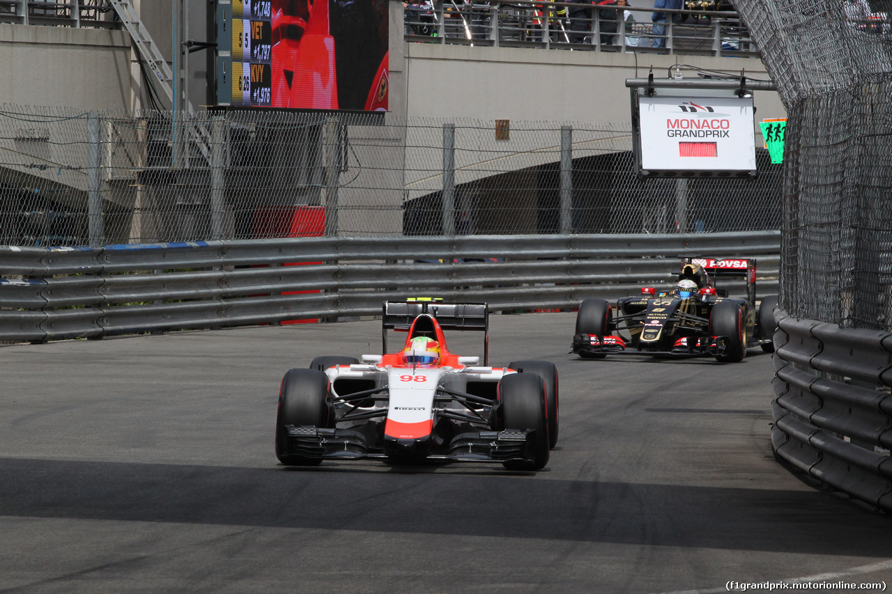 GP MONACO, 23.05.2015- Prove Libere 3, Roberto Merhi (ESP) Manor Marussia F1 Team