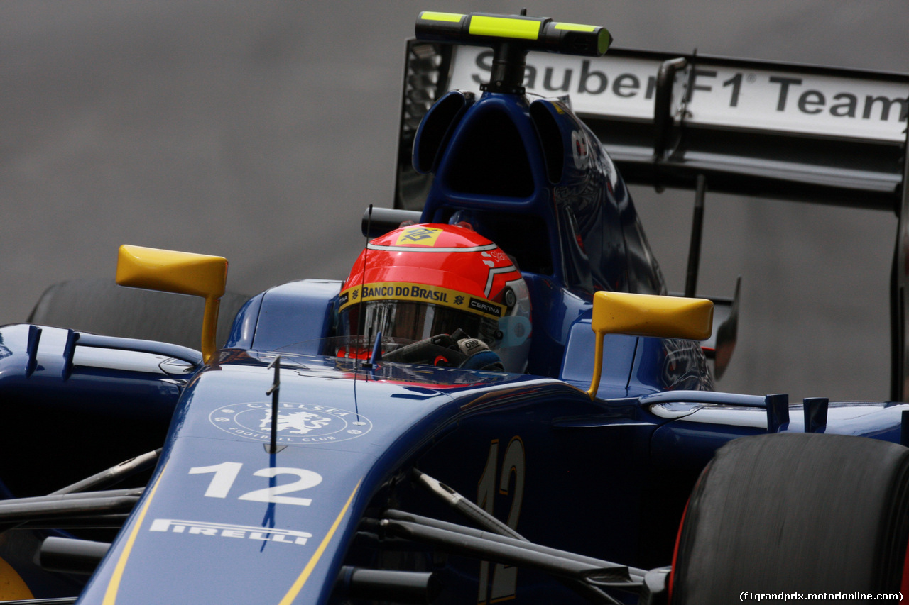 GP MONACO, 23.05.2015- Prove Libere 3, Felipe Nasr (BRA) Sauber C34