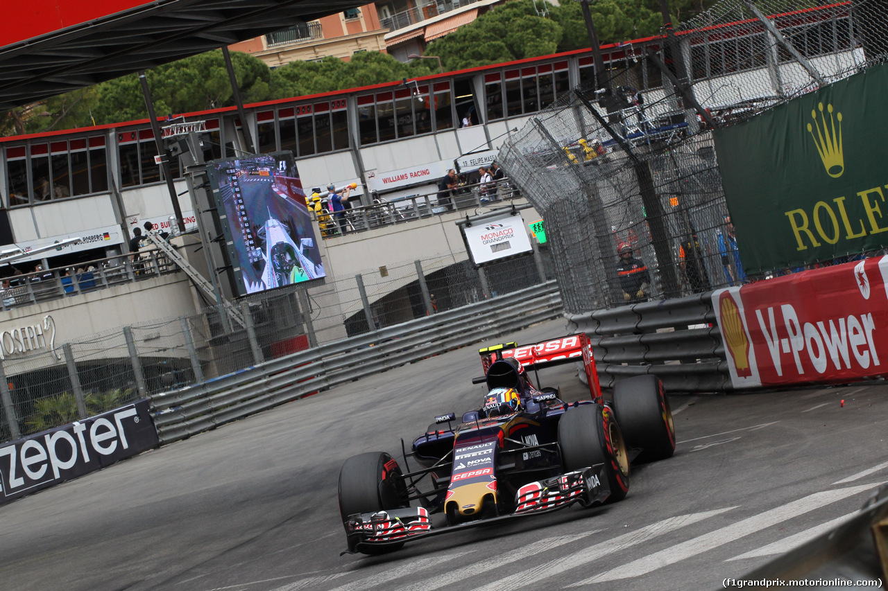 GP MONACO, 23.05.2015- Prove Libere 3, Carlos Sainz Jr (ESP) Scuderia Toro Rosso STR10