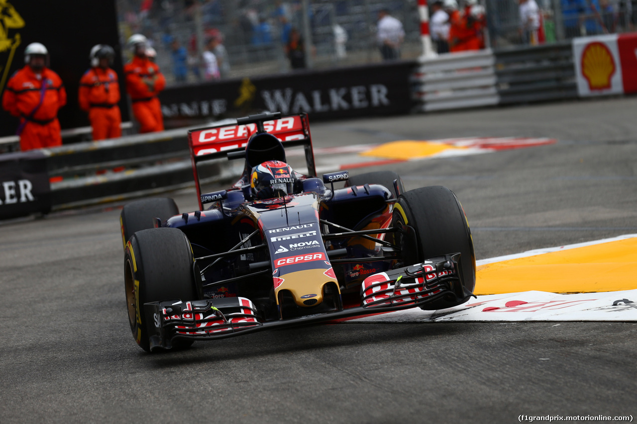 GP MONACO, 23.05.2015- Prove Libere 3, Max Verstappen (NED) Scuderia Toro Rosso STR10