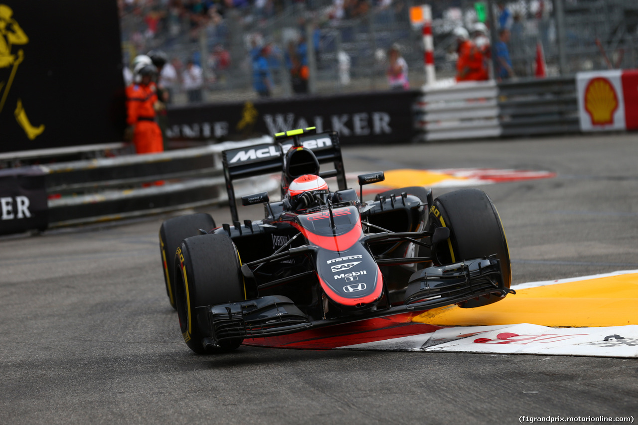 GP MONACO, 23.05.2015- Prove Libere 3, Jenson Button (GBR) McLaren Honda MP4-30