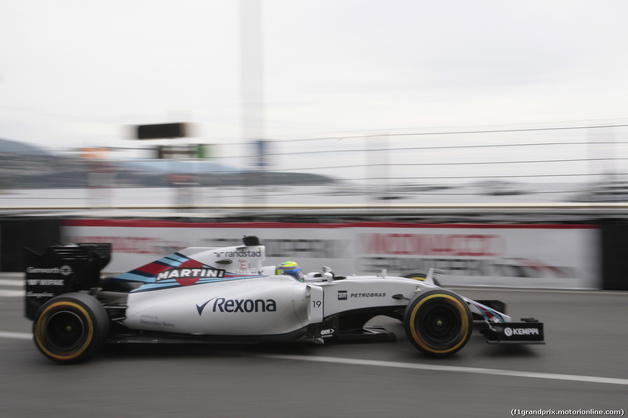 GP MONACO, 23.05.2015- Prove Libere 3, Felipe Massa (BRA) Williams F1 Team FW37