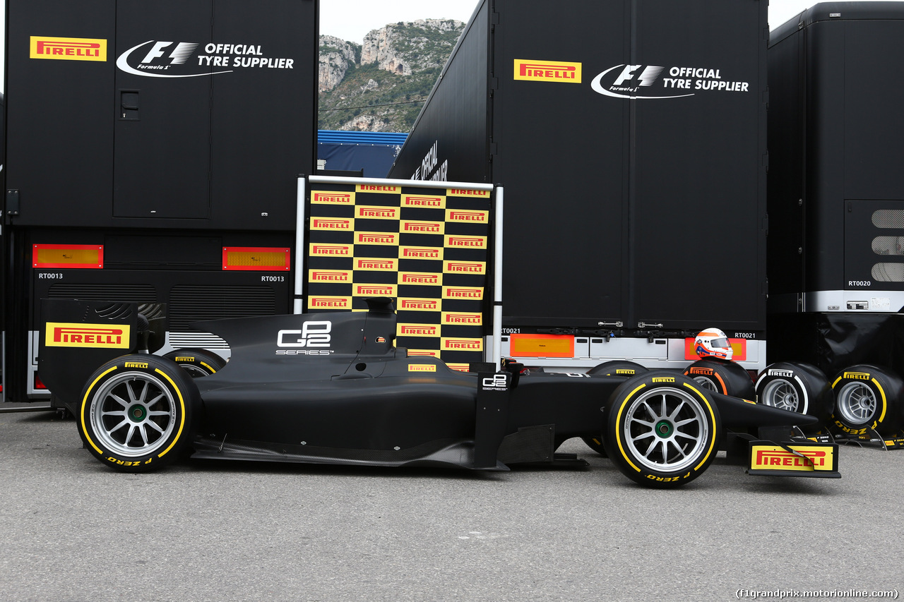 GP MONACO, 23.05.2015- Pirelli presents the new 18" tire for Gp2