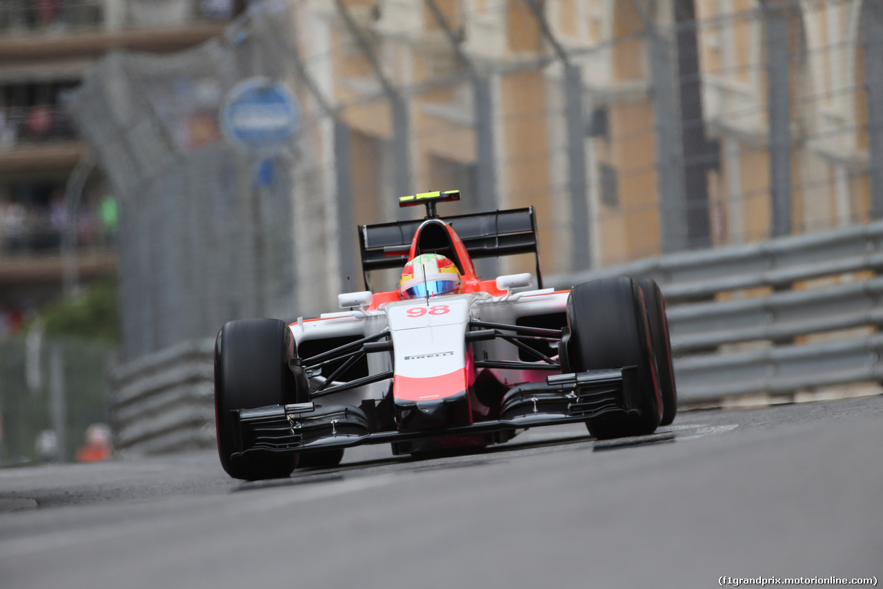 GP MONACO, 23.05.2015- Prove Libere 3, Roberto Merhi (ESP) Manor Marussia F1 Team