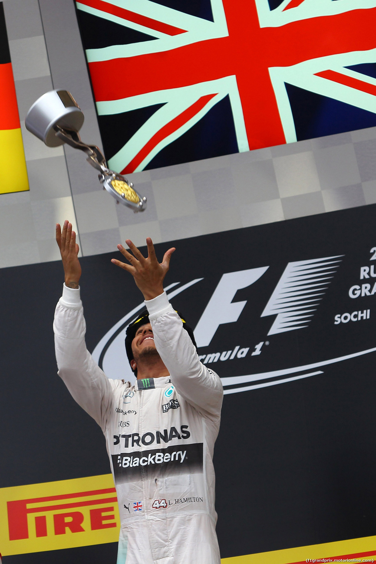 GP RUSSIA, 11.10.2015 - Gara, 1st position Lewis Hamilton (GBR) Mercedes AMG F1 W06