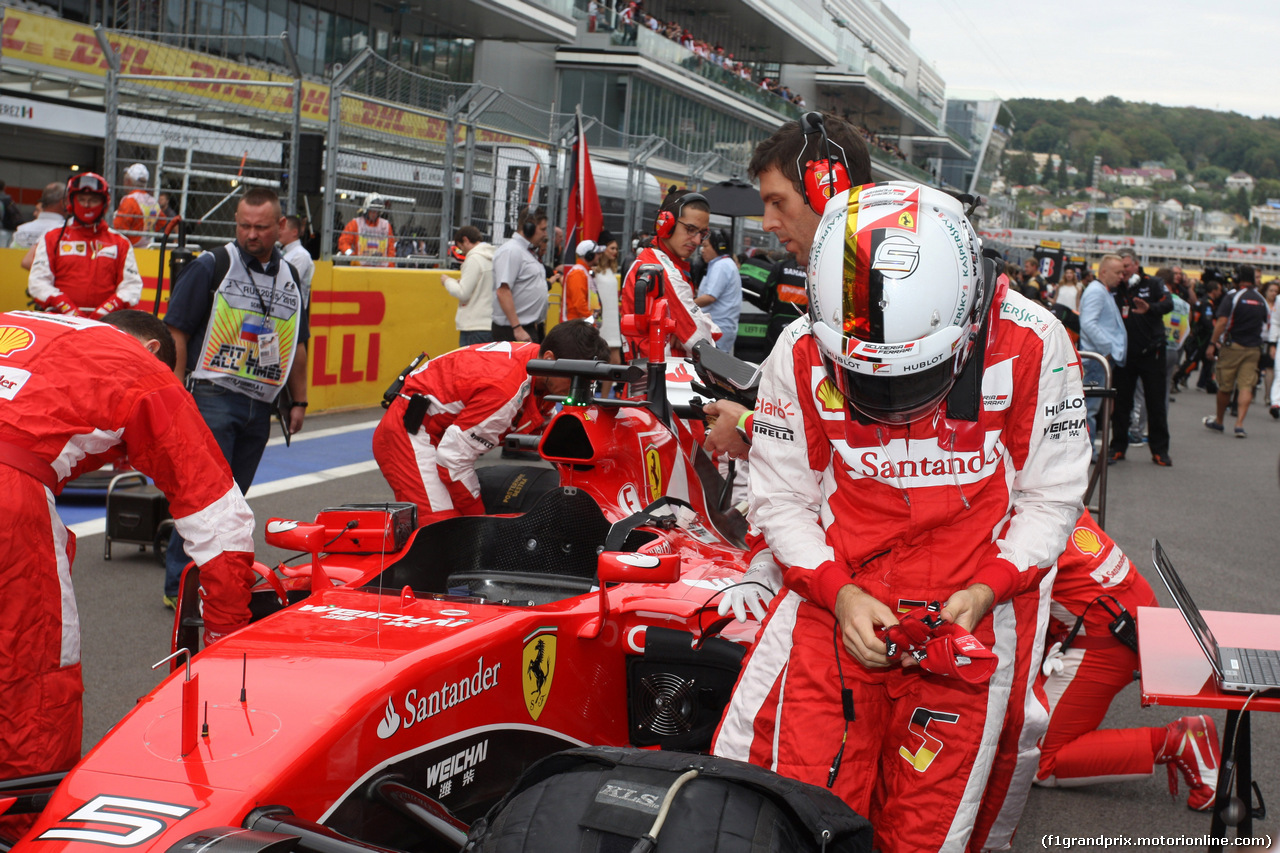 GP RUSSIA, 11.10.2015 - Gara, Sebastian Vettel (GER) Ferrari SF15-T