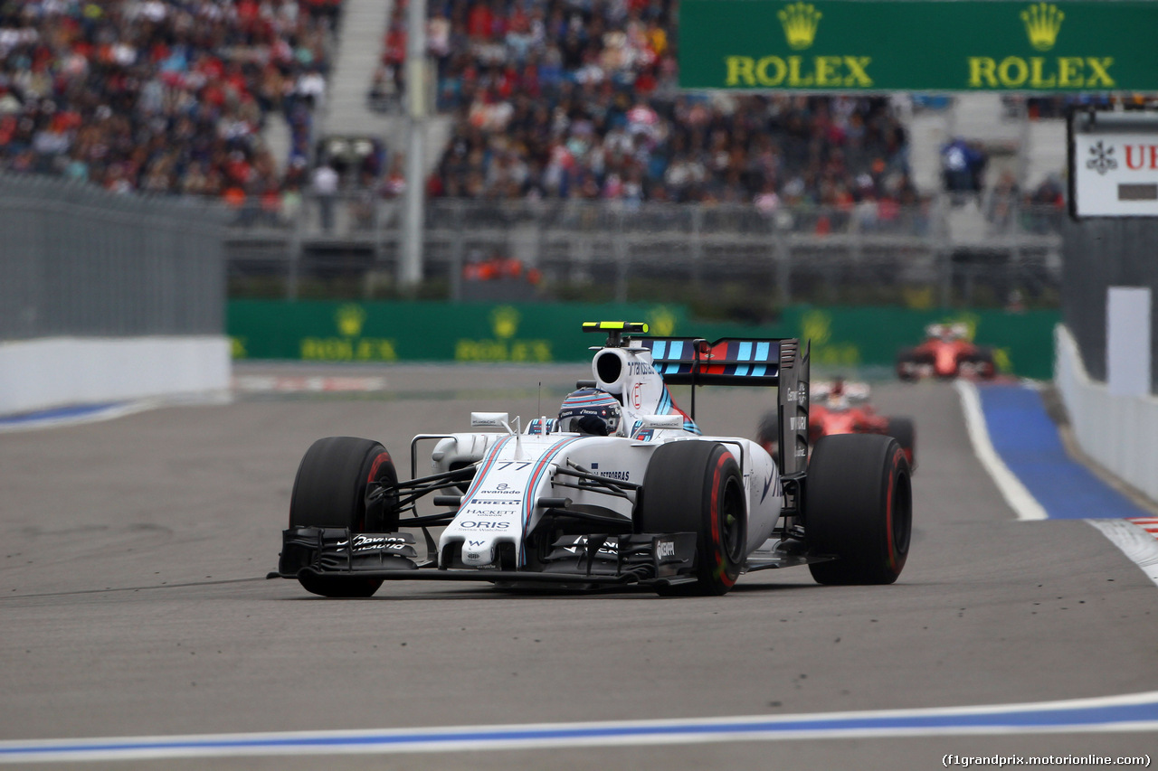 GP RUSSIA, 11.10.2015 - Gara, Valtteri Bottas (FIN) Williams F1 Team FW37