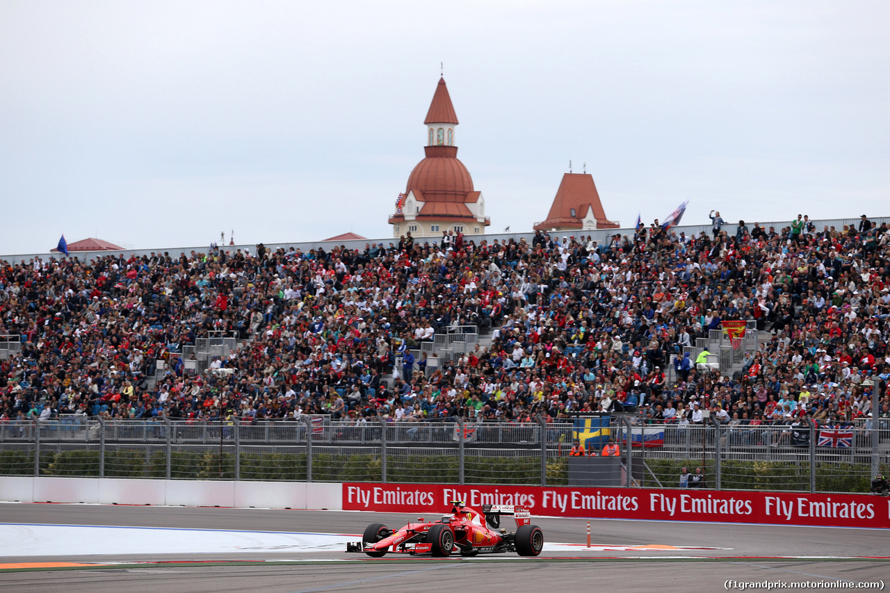 GP RUSSIA, 11.10.2015 - Gara, Kimi Raikkonen (FIN) Ferrari SF15-T