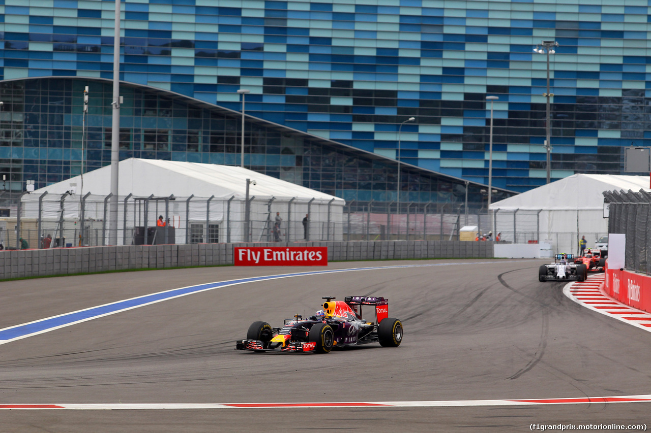 GP RUSSIA, 11.10.2015 - Gara, Daniel Ricciardo (AUS) Red Bull Racing RB11