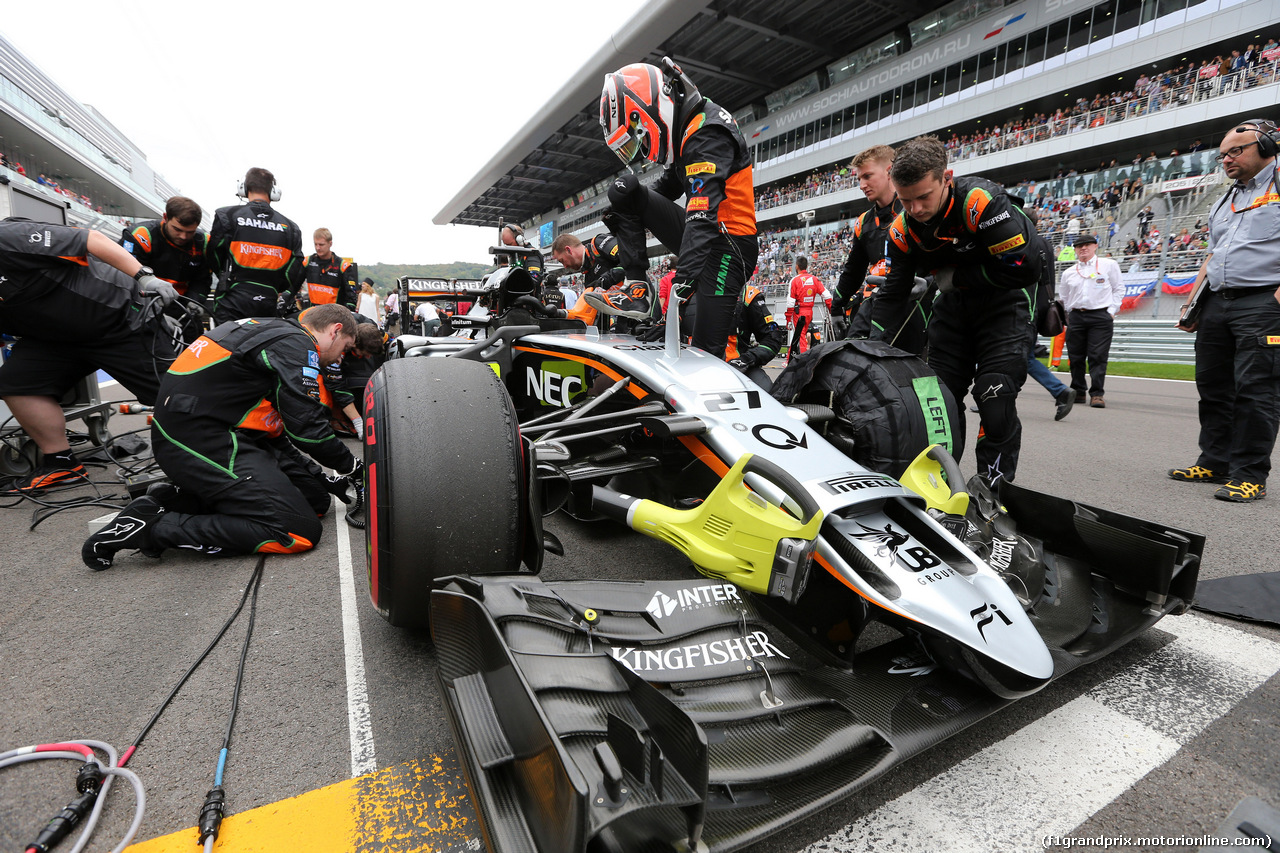 GP RUSSIA, 11.10.2015 - Gara, Nico Hulkenberg (GER) Sahara Force India F1 VJM08