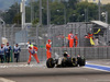 GP RUSSIA, 11.10.2015 - Gara, Crash, Romain Grosjean (FRA) Lotus F1 Team E23