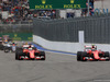 GP RUSSIA, 11.10.2015 - Gara, Sebastian Vettel (GER) Ferrari SF15-T overtakes Kimi Raikkonen (FIN) Ferrari SF15-T