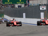 GP RUSSIA, 11.10.2015 - Gara, Sebastian Vettel (GER) Ferrari SF15-T overtakes Kimi Raikkonen (FIN) Ferrari SF15-T