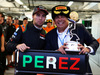 GP RUSSIA, 11.10.2015 - Gara, Festeggiamenti, terzo Sergio Perez (MEX) Sahara Force India F1 VJM08 with his father