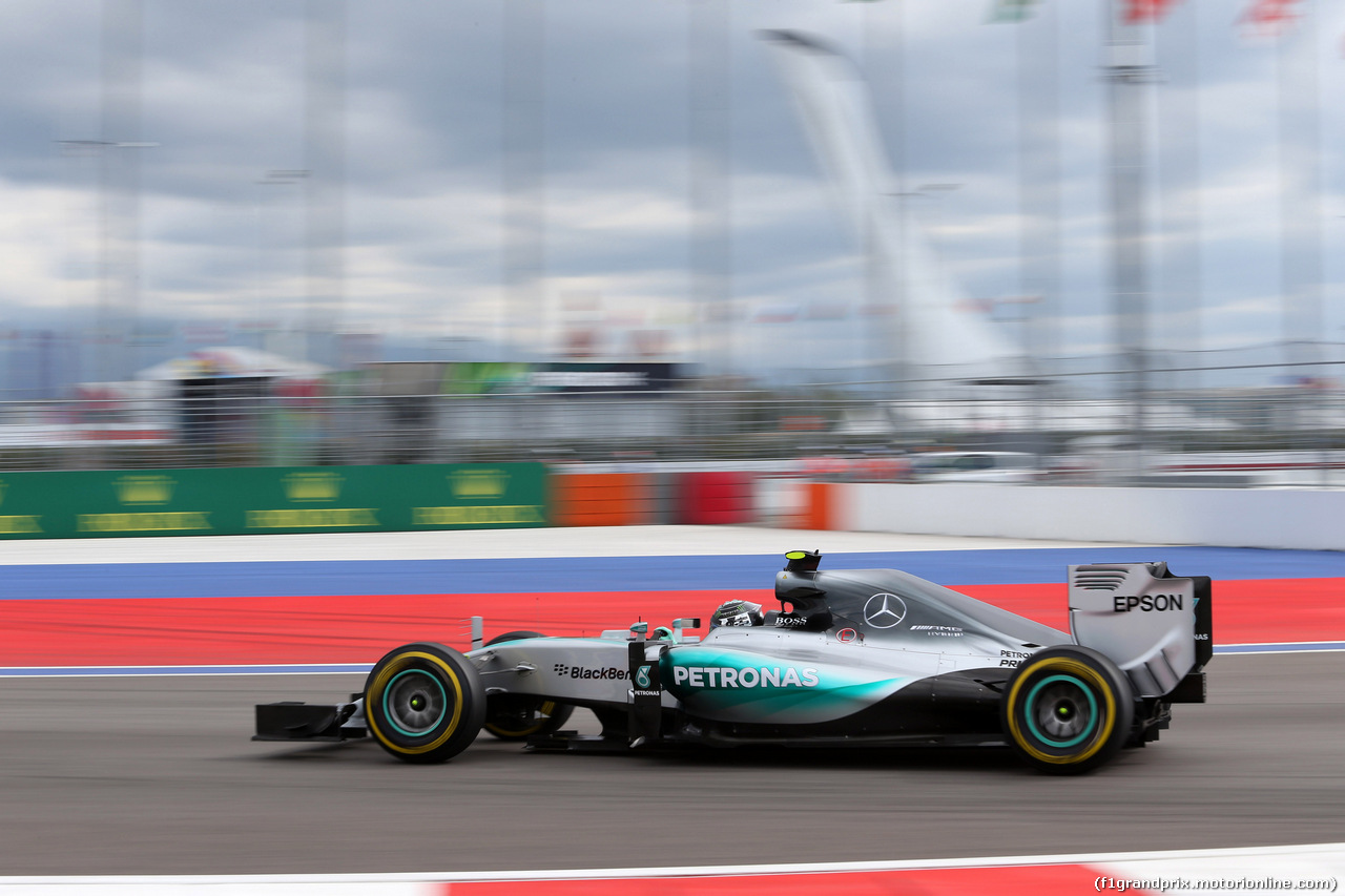 GP RUSSIA, 10.10.2015 - Prove Libere 3, Nico Rosberg (GER) Mercedes AMG F1 W06