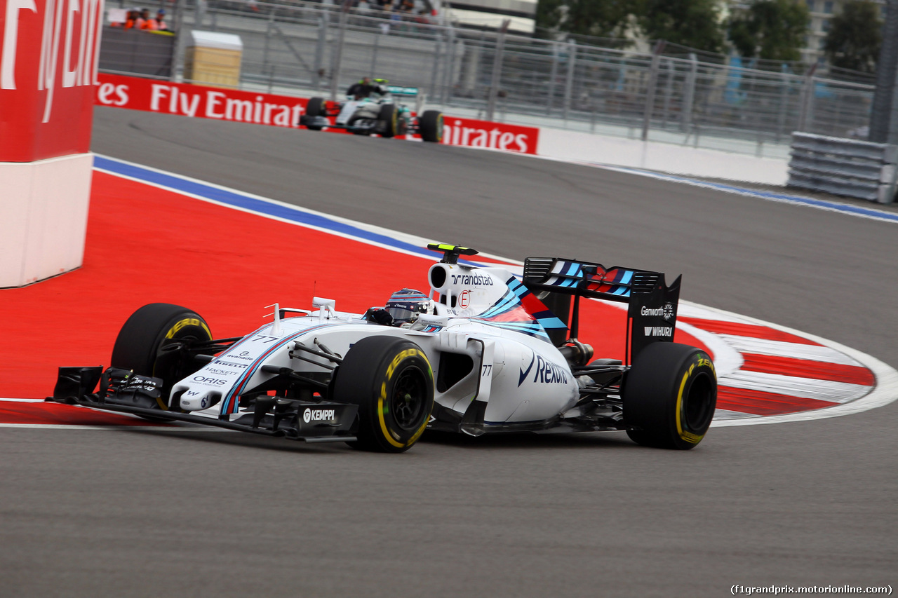 GP RUSSIA, 10.10.2015 -  Qualifiche, Valtteri Bottas (FIN) Williams F1 Team FW37