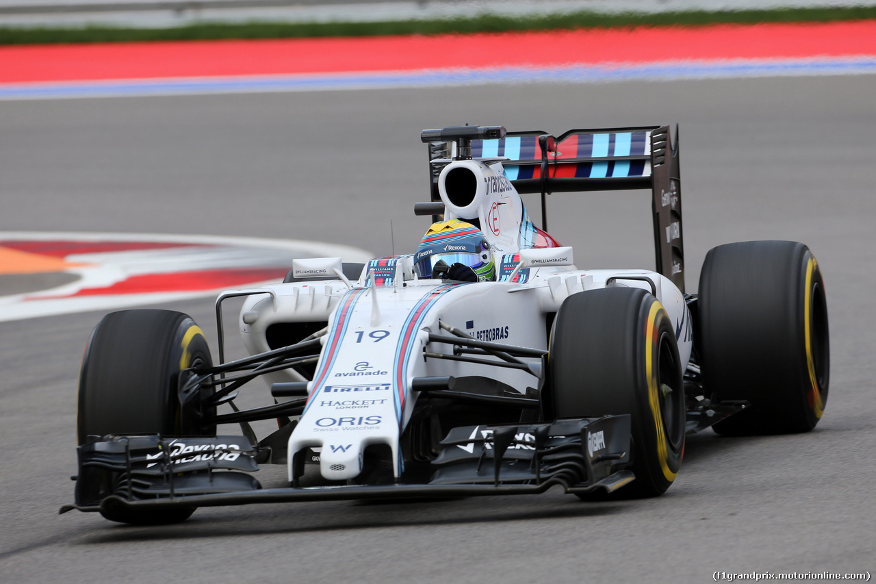 GP RUSSIA, 10.10.2015 -  Qualifiche, Felipe Massa (BRA) Williams F1 Team FW37