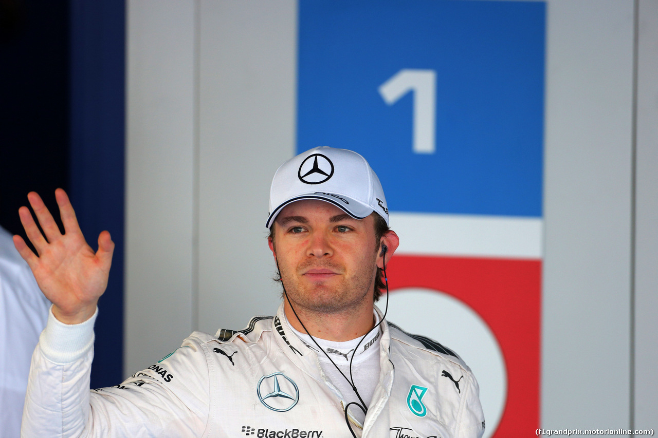 GP RUSSIA, 10.10.2015 -  Qualifiche, Nico Rosberg (GER) Mercedes AMG F1 W06 pole position