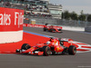 GP RUSSIA, 10.10.2015 -  Qualifiche, Sebastian Vettel (GER) Ferrari SF15-T davanti a Kimi Raikkonen (FIN) Ferrari SF15-T