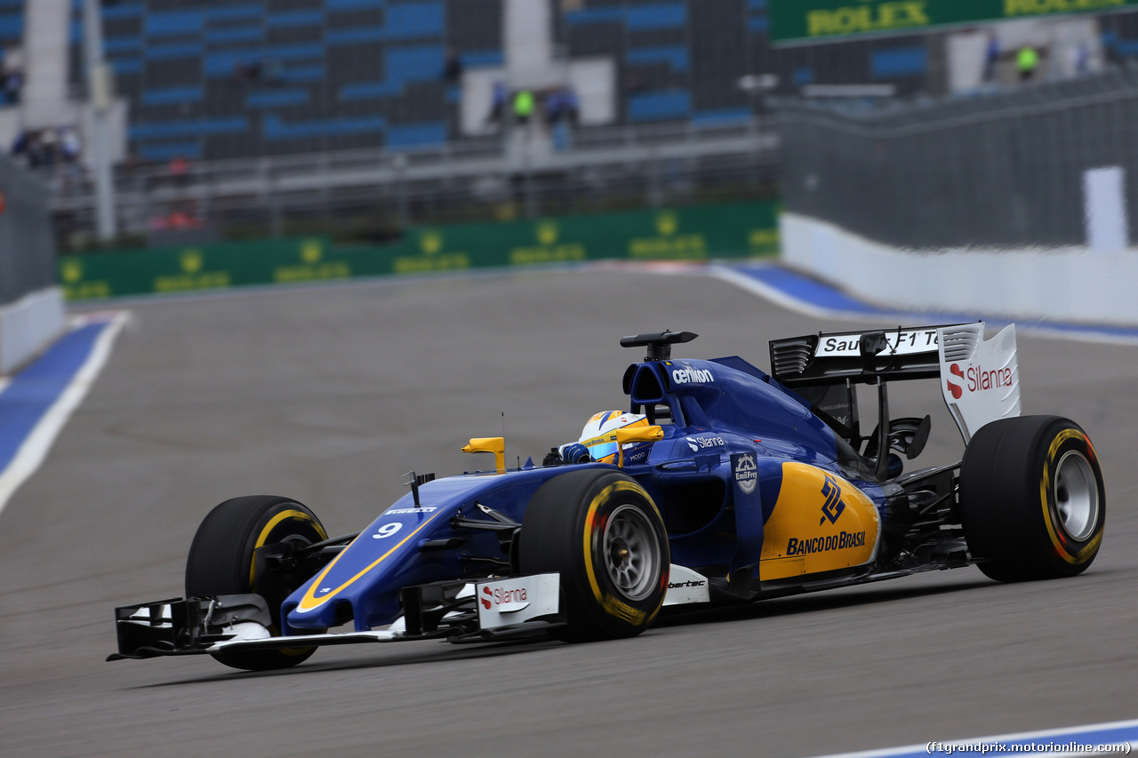 GP RUSSIA, 09.10.2015 - Prove Libere 1, Marcus Ericsson (SUE) Sauber C34