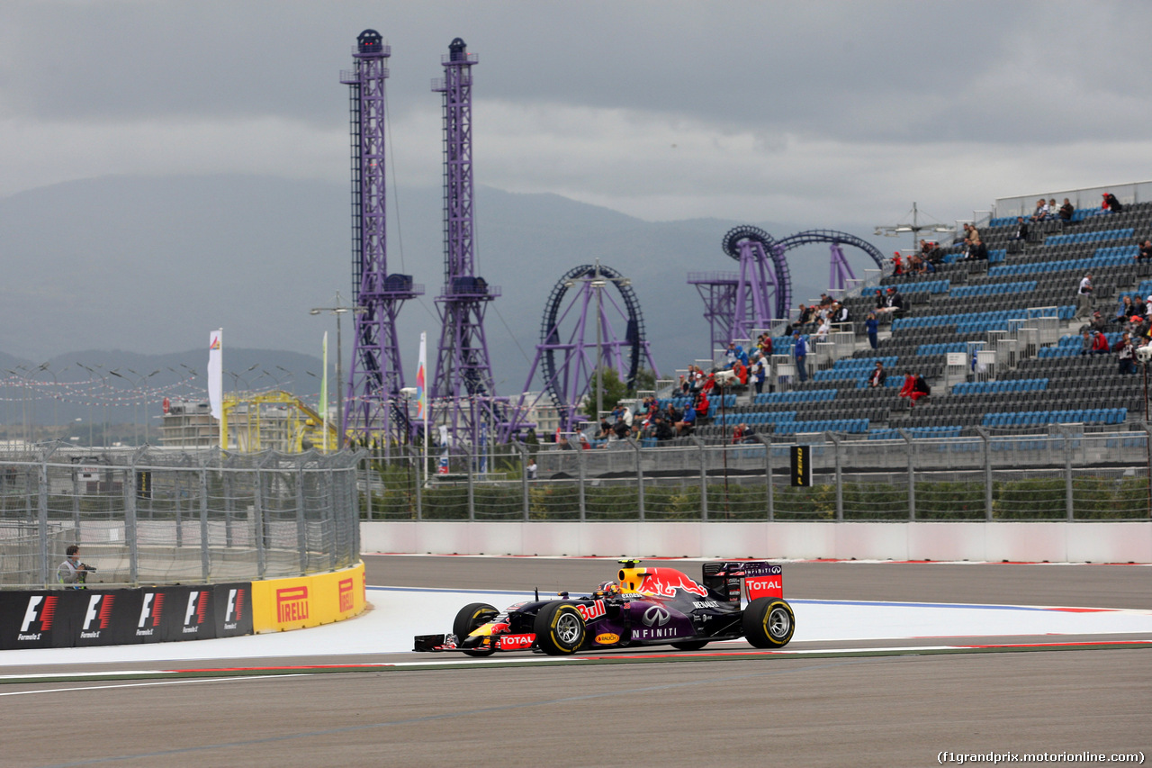 GP RUSSIA, 09.10.2015 - Prove Libere 1, Daniil Kvyat (RUS) Red Bull Racing RB11