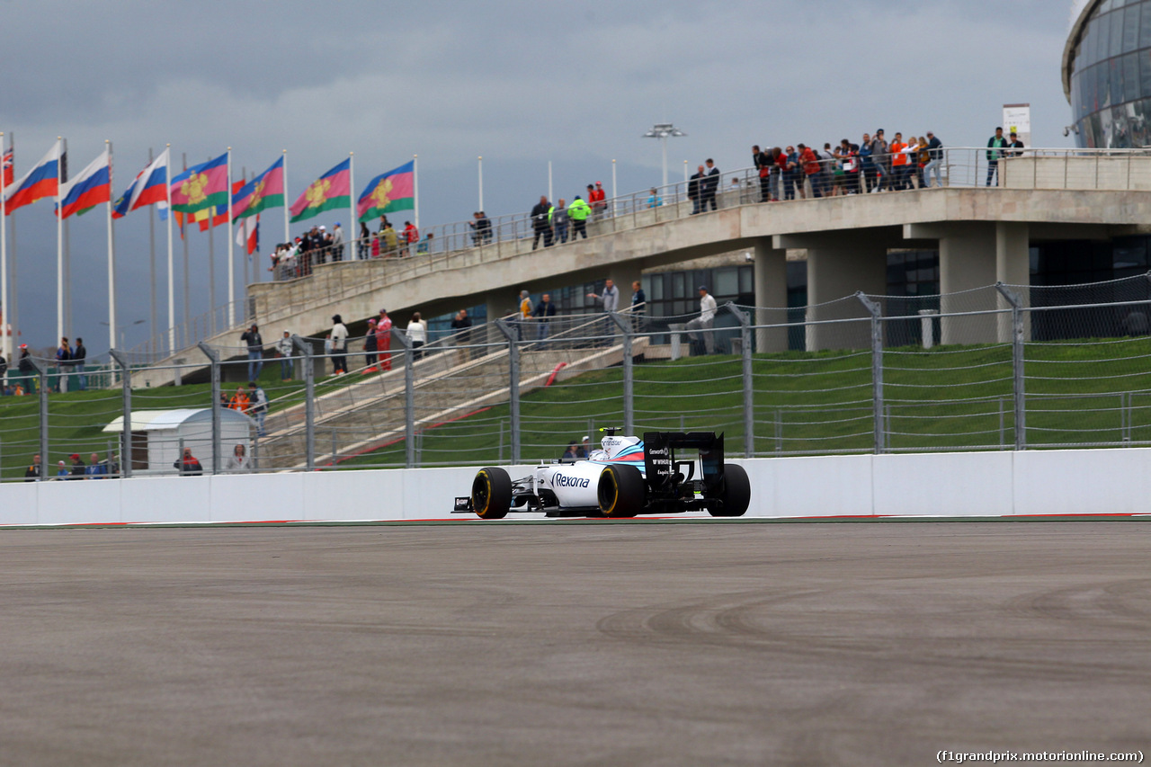 GP RUSSIA, 09.10.2015 - Prove Libere 1, Valtteri Bottas (FIN) Williams F1 Team FW37