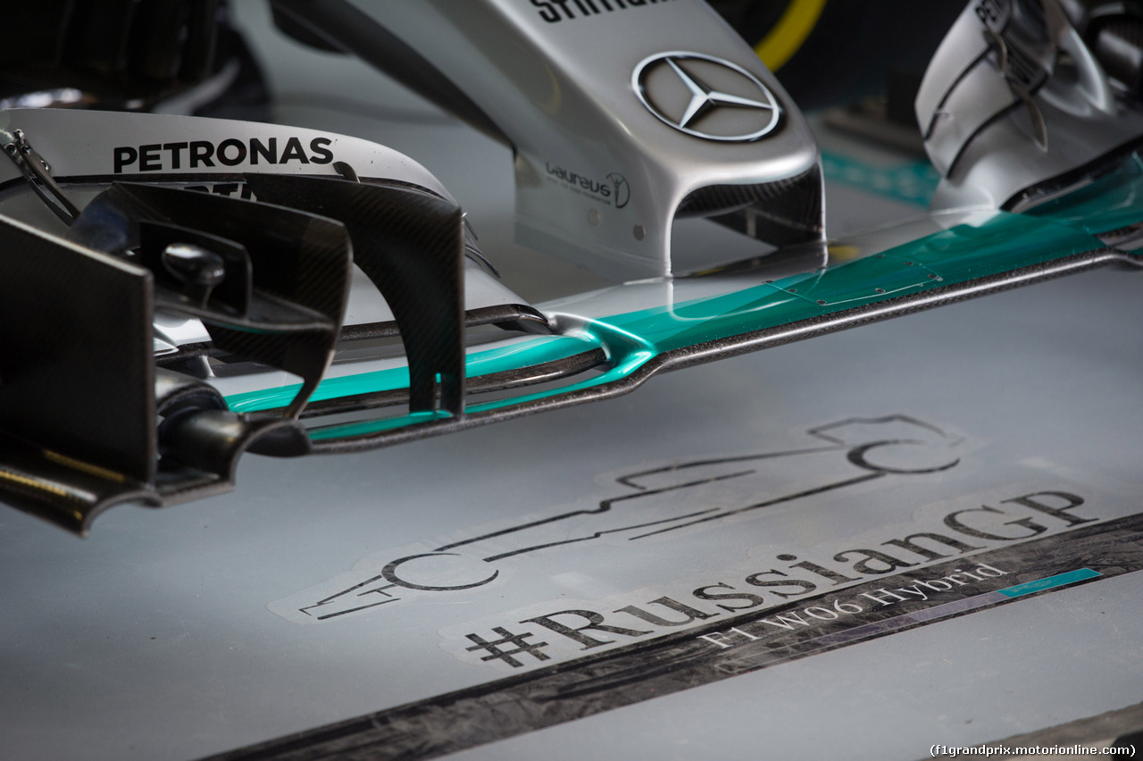 GP RUSSIA, 09.10.2015 - Prove Libere 1, Mercedes AMG F1 W06, detail