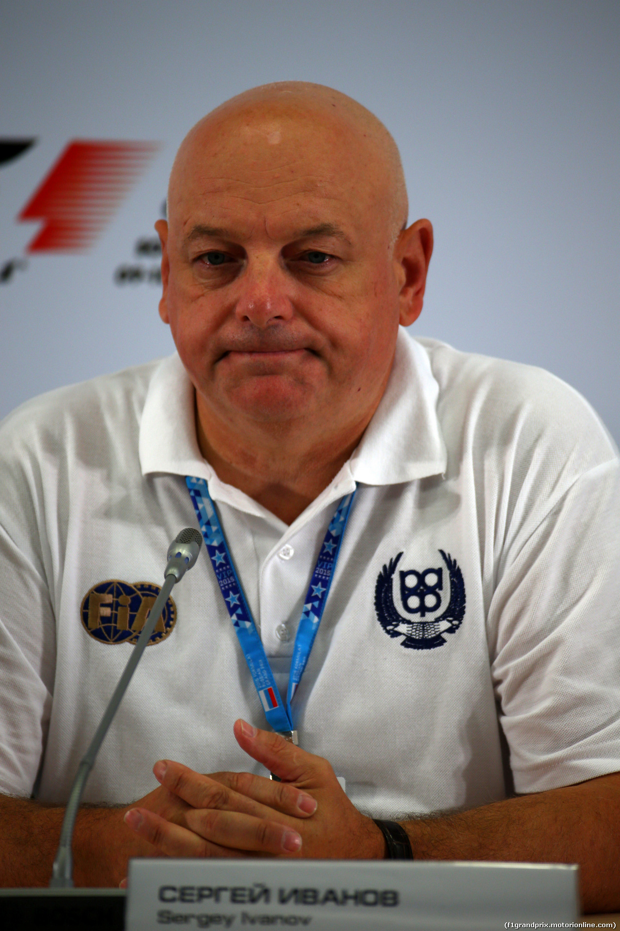 GP RUSSIA, 09.10.2015 - Sergey Ivanov (RUS) Russian Automobile Federation Executive Director.