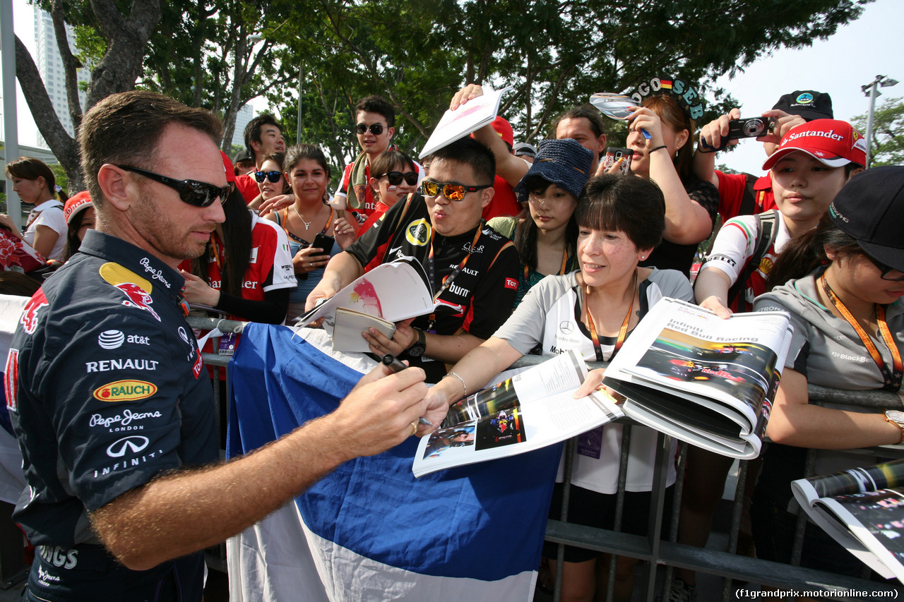 GP SINGAPORE, 20.09.2015 - Christian Horner (GBR), Red Bull Racing, Sporting Director