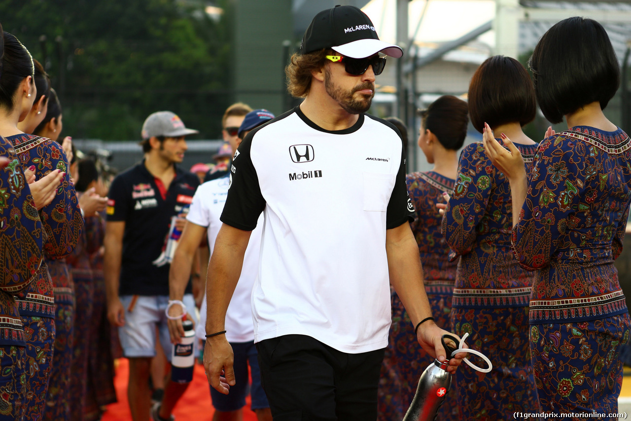 GP SINGAPORE, 20.09.2015 - Fernando Alonso (ESP) McLaren Honda MP4-30