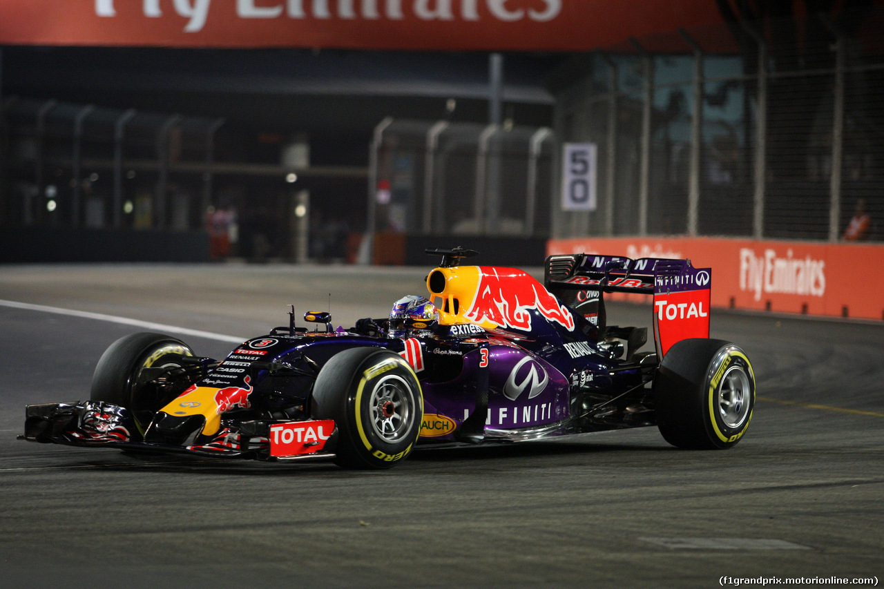GP SINGAPORE, 20.09.2015 - Daniel Ricciardo (AUS) Red Bull Racing RB11