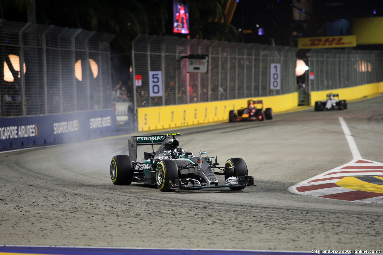 GP SINGAPORE, 20.09.2015 - Gara, Nico Rosberg (GER) Mercedes AMG F1 W06