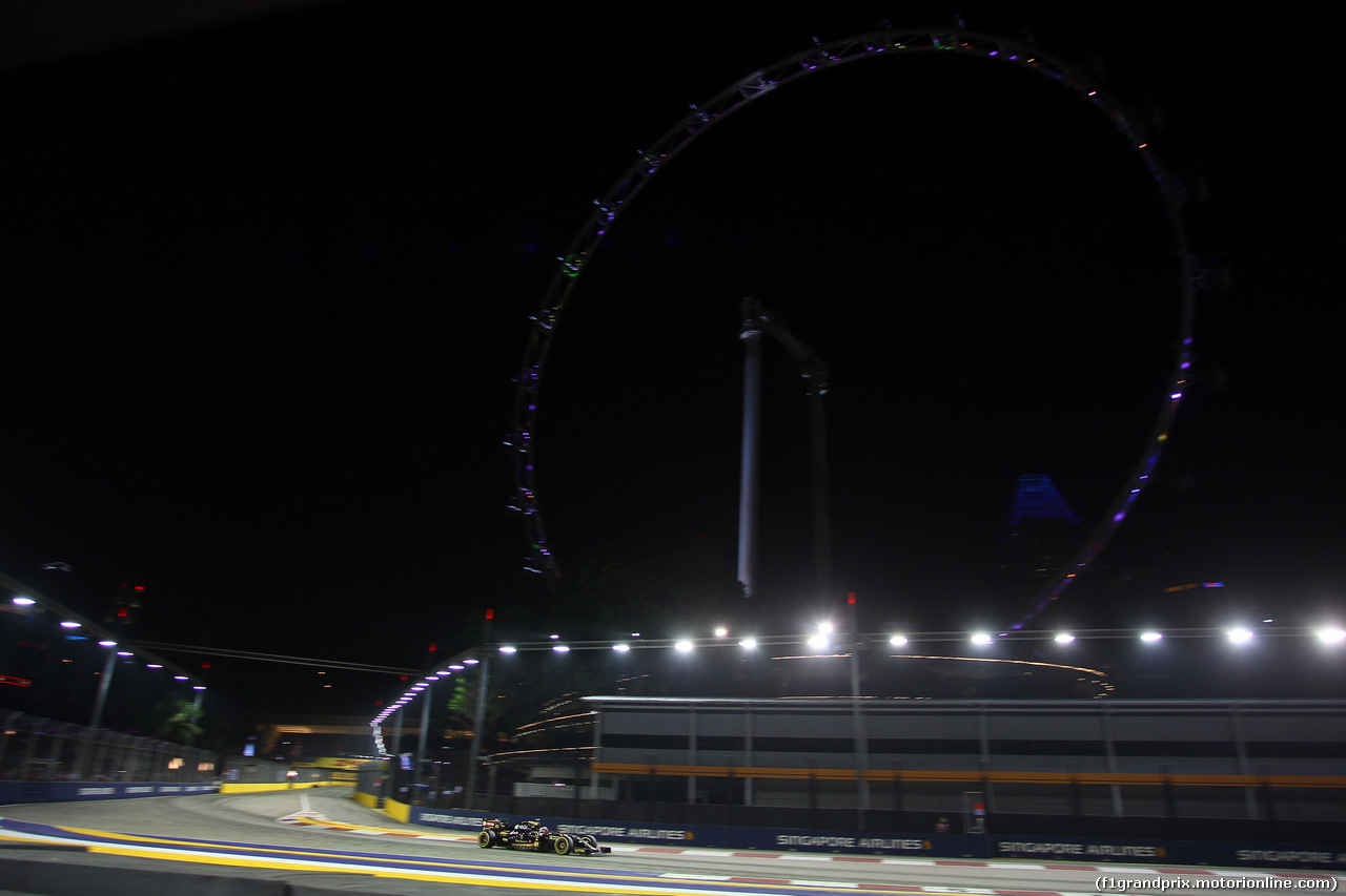 GP SINGAPORE, 20.09.2015 - Gara, Romain Grosjean (FRA) Lotus F1 Team E23