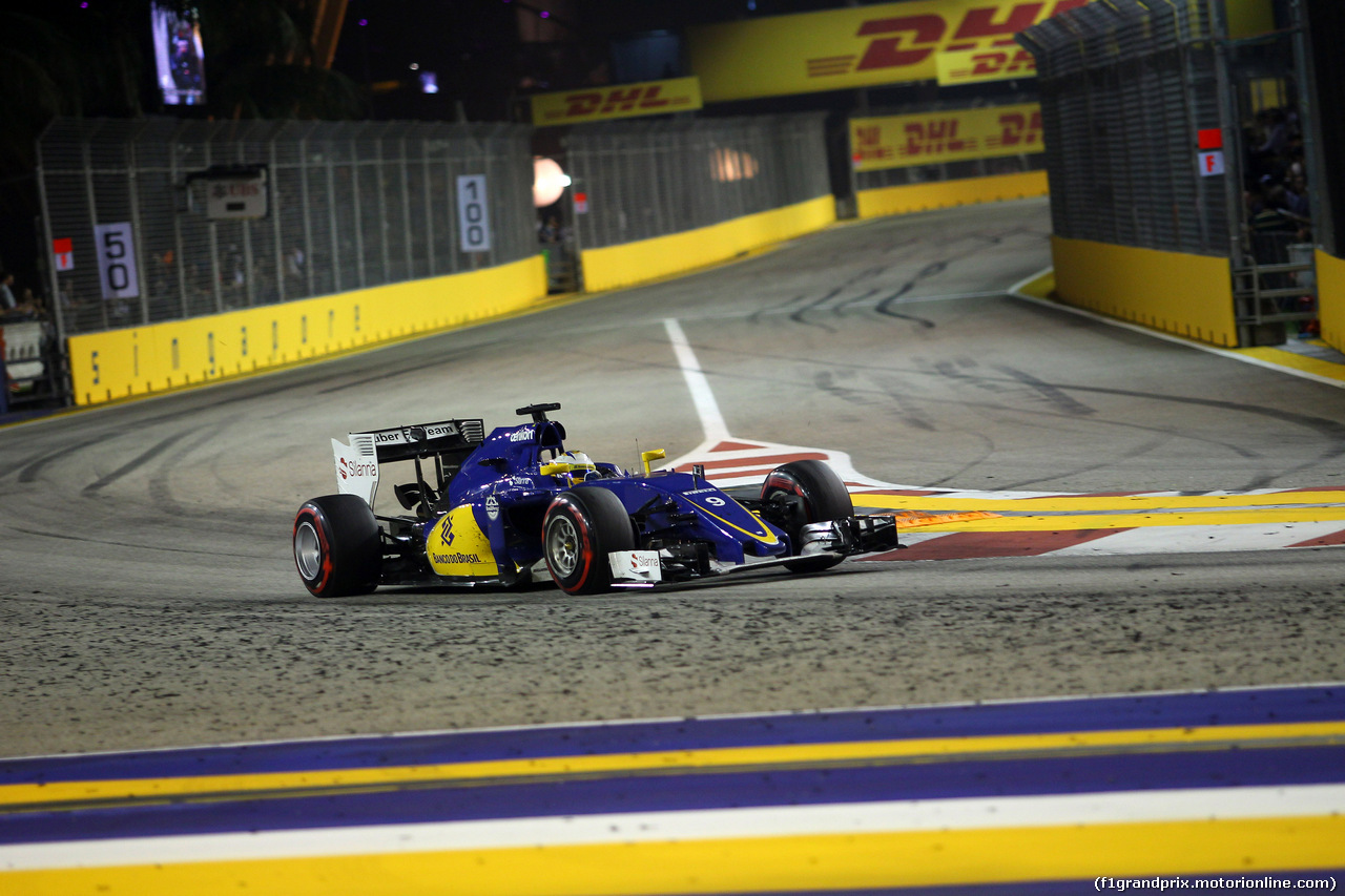 GP SINGAPORE, 20.09.2015 - Gara, Marcus Ericsson (SUE) Sauber C34