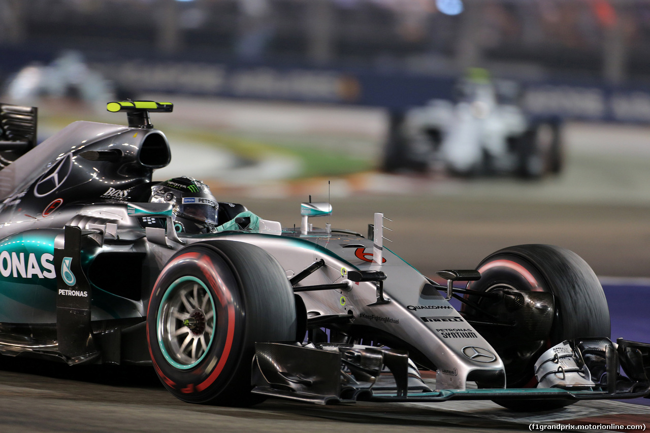 GP SINGAPORE, 20.09.2015 - Gara, Nico Rosberg (GER) Mercedes AMG F1 W06