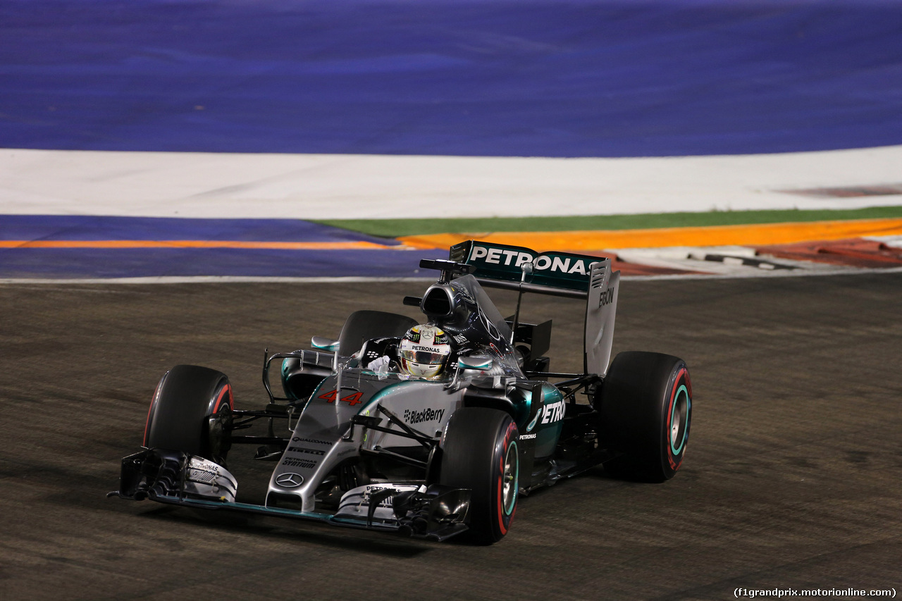 GP SINGAPORE, 20.09.2015 - Gara, Nico Hulkenberg (GER) Sahara Force India F1 VJM08