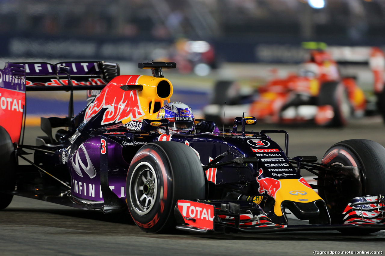 GP SINGAPORE, 20.09.2015 - Gara, Daniel Ricciardo (AUS) Red Bull Racing RB11