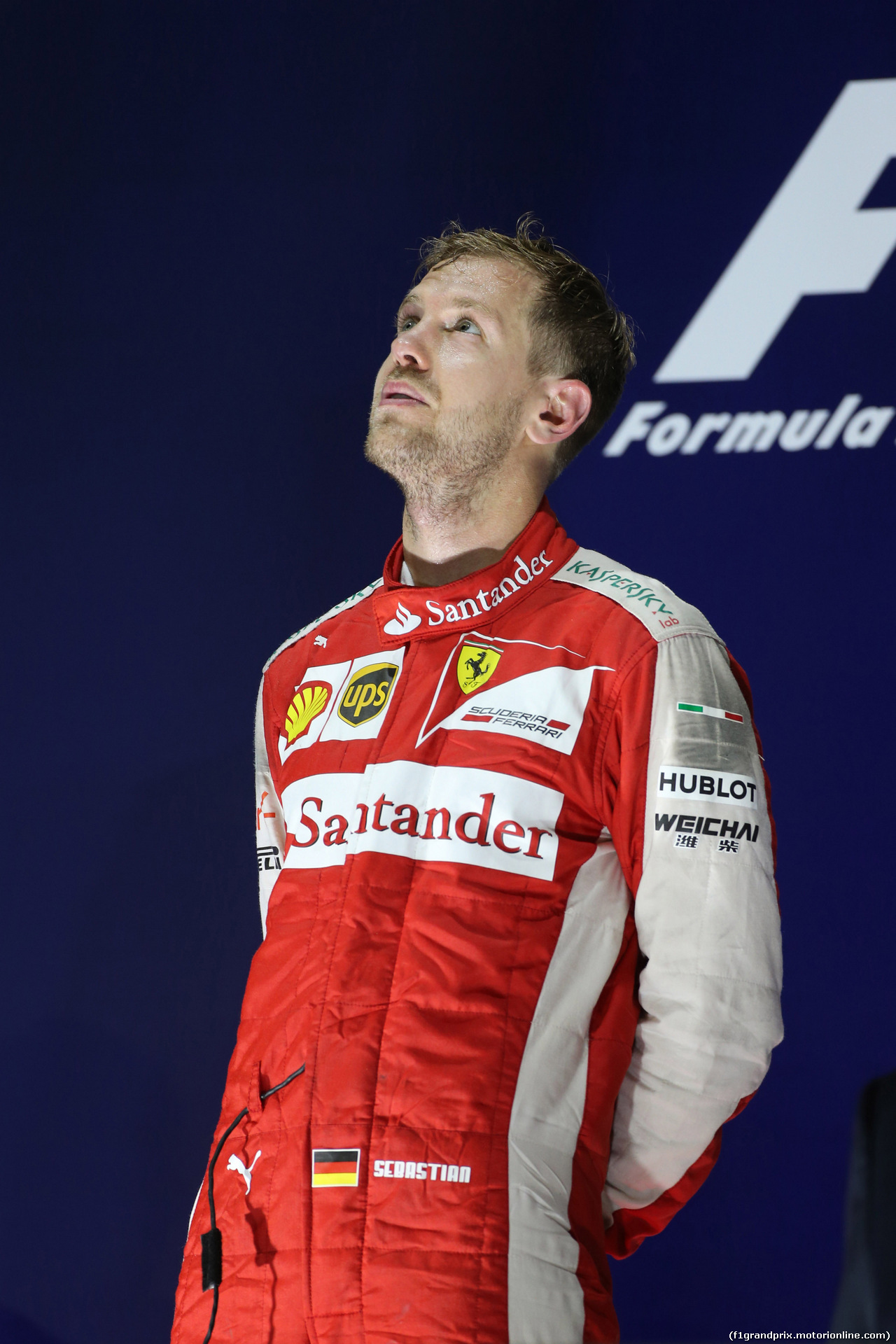 GP SINGAPORE, 20.09.2015 - Gara, Sebastian Vettel (GER) Ferrari SF15-T vincitore